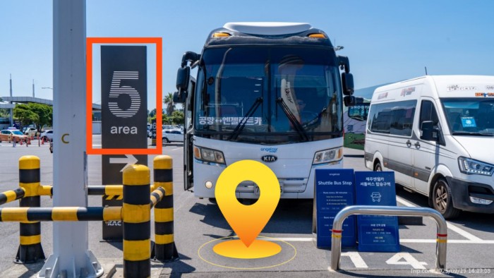 제주엔젤카 셔틀 탑승 위치 5구역 14번