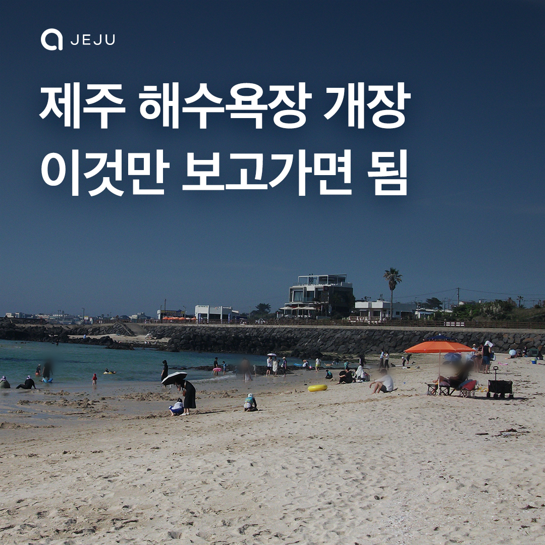 제주도 해수욕장 개장했어요!