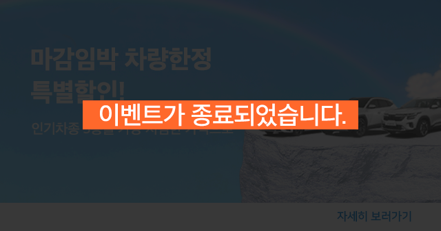 마감임박 차량한정 특별할인!