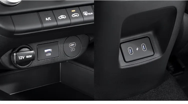 USB-C 충전기(1열 1개, 2열 2개)